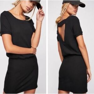Free People Beach Happy Hour Mini Dress in black size XS